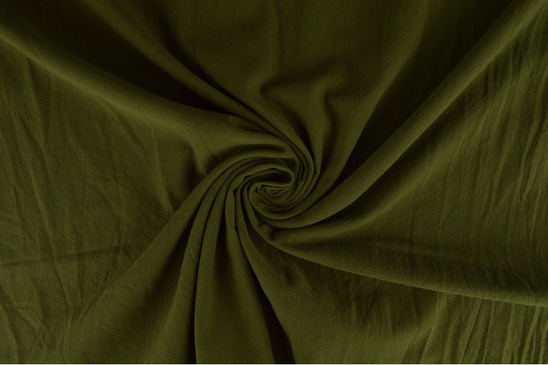 Cotton washed 33 moss green