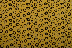 Cotton washed print 01-47 ochre yellow