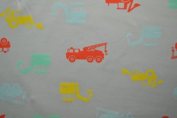 Cotton jersey print - wow 02-25 silvergrey