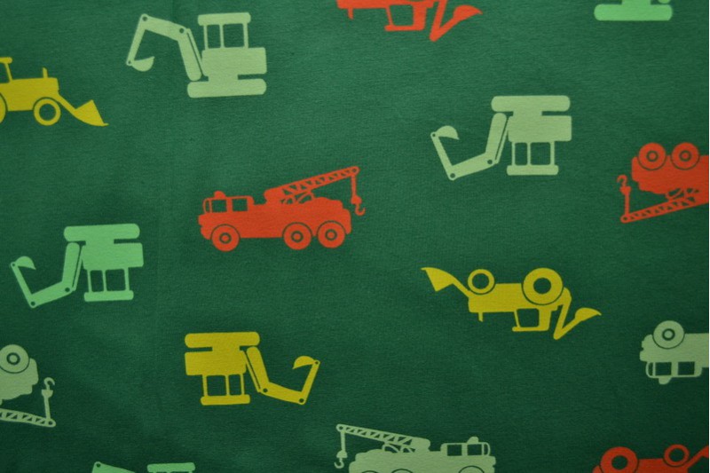 Cotton jersey print - wow 02-32 green