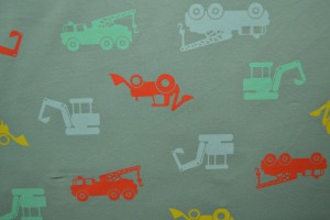 Cotton jersey print - wow 02-34 old green