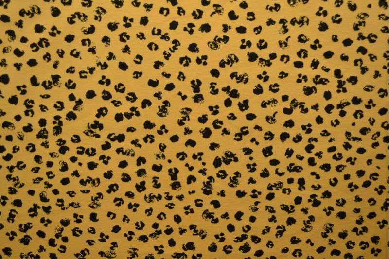 Cotton jersey print - wow 13-47 ochre yellow