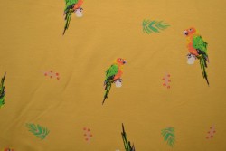 Cotton jersey print - wow 04-47 ochre yellow