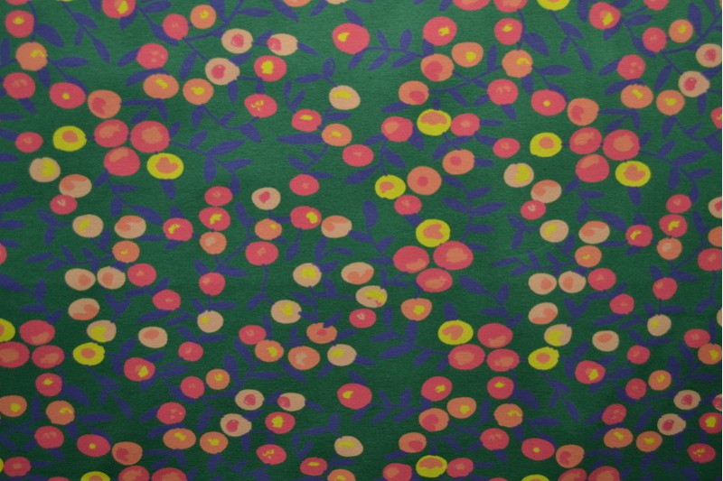 Cotton jersey print - wow 12-32 green