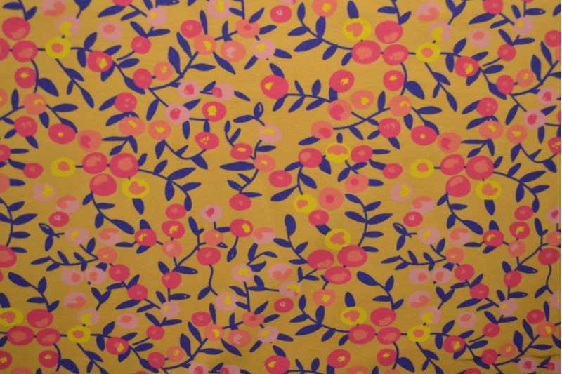 Cotton jersey print - wow 12-47 ochre yellow
