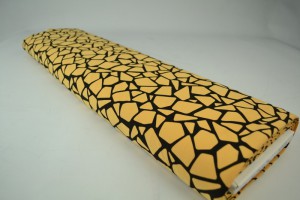 Cotton jersey print - wow 19-47 ochre yellow