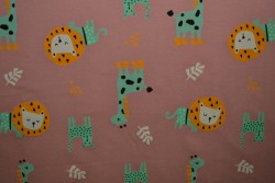 Cotton jersey print - wow 06-37 old pink