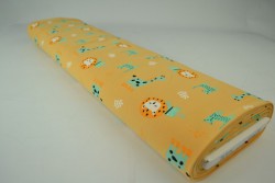 Cotton jersey print - wow 06-47 ochre yellow