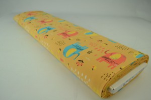 Cotton jersey print - wow 08-47 ochre yellow