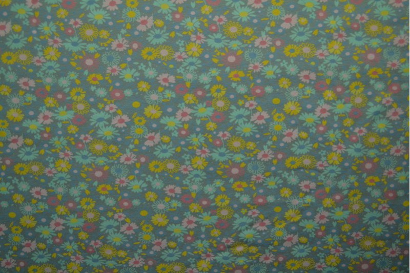 Cotton jersey print - wow 10-34 old green