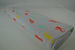 Cotton jersey print - wow 02-25 silvergrey