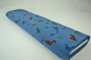 Cotton washed print w01-138 steel blue