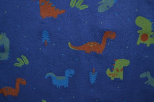 Cotton washed print w01-15 blue