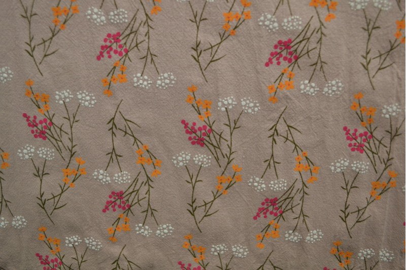 Cotton washed print w02-19 old pink