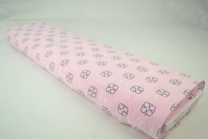Cotton washed print w04-04 baby pink