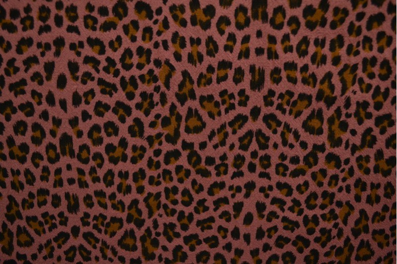 Cotton washed print w06-38 dark old pink
