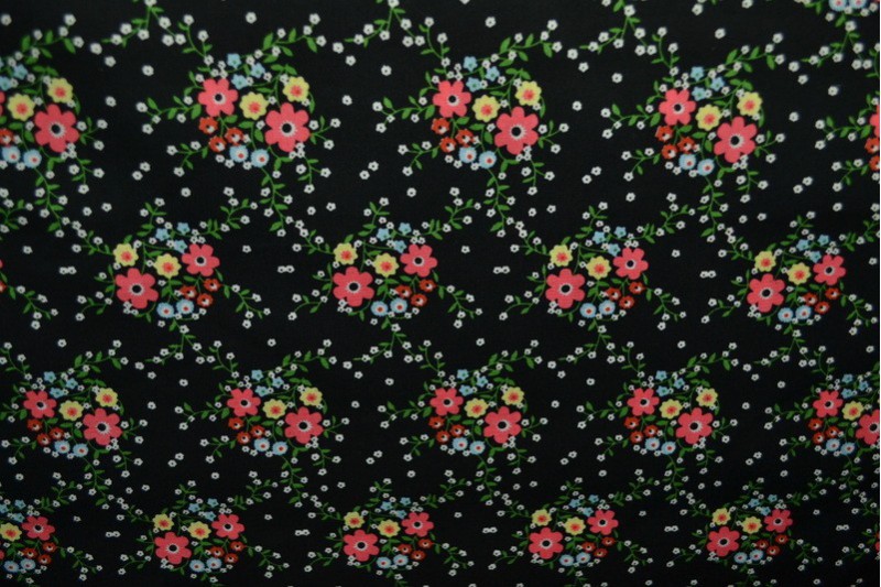Cotton print 8012-1 black