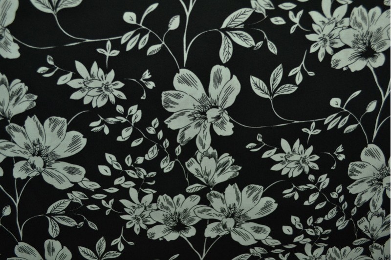 Cotton print 8026-1 black