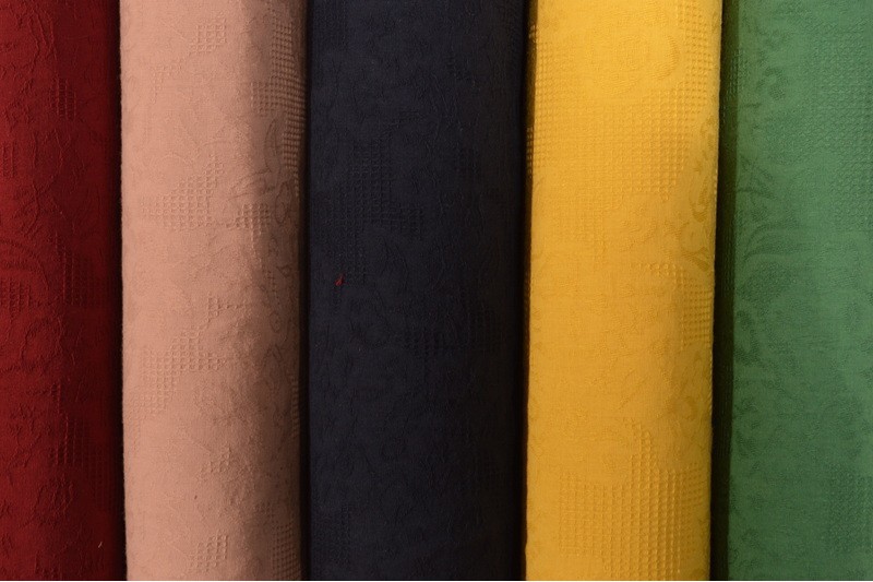 Color card cotton jacquard