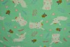 Cotton jersey print - wow 21-01 mint green