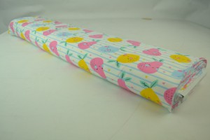 Cotton jersey print - wow 23-01 off-white