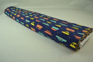 Cotton jersey print - wow 24-01 navy