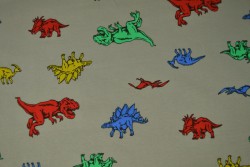 Cotton jersey print - wow 26-01 grey