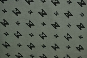 Cotton jersey print - wow 28-01 grey