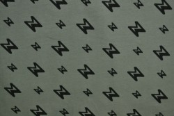 Cotton jersey print - wow 28-01 grey