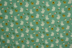 Cotton jersey print - wow 31-01 turquoise green