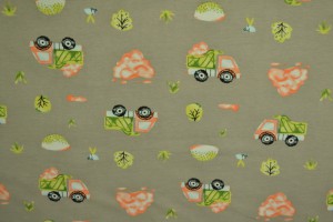 Cotton jersey print - wow 34-01 grey