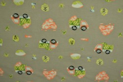 Cotton jersey print - wow 34-01 grey