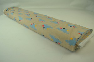 Cotton jersey print - wow 35-01 taupe