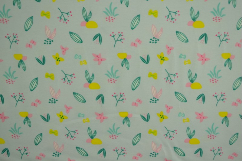 Cotton jersey print - wow 37-01 silvergrey
