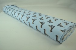 Cotton jersey print - wow 44-01 baby blue