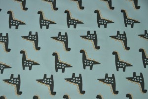 Cotton jersey print - wow 44-01 baby blue
