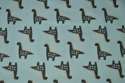 Cotton jersey print - wow 44-01 baby blue