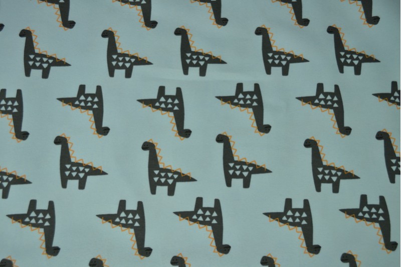 Cotton jersey print - wow 44-01 baby blue