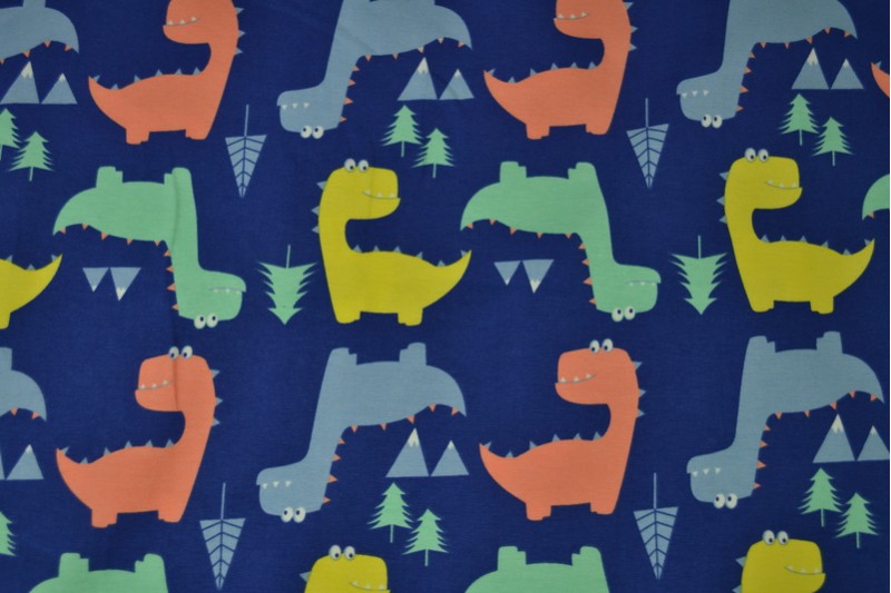 Cotton jersey print - wow 45-01 blue