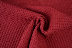 Waffle fabric special p01 red