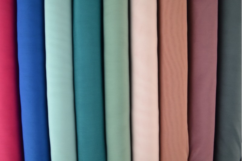 Color card lycra-tulle