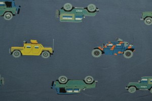 Cotton jersey print - wow 68-17 dark grey
