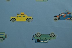 Cotton jersey print - wow 68-138 steel blue