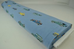 Cotton jersey print - wow 68-138 steel blue