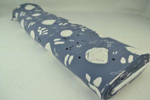 Cotton jersey print - wow 67-17 dark grey