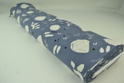 Cotton jersey print - wow 67-17 dark grey