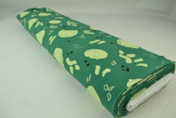 Cotton jersey print - wow 67-32 green