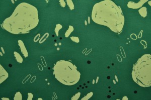 Cotton jersey print - wow 67-32 green