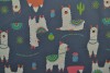 Cotton jersey print - wow 65-17 dark grey