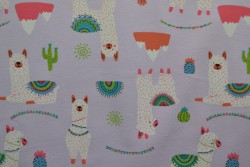 Cotton jersey print - wow 65-21 lavender